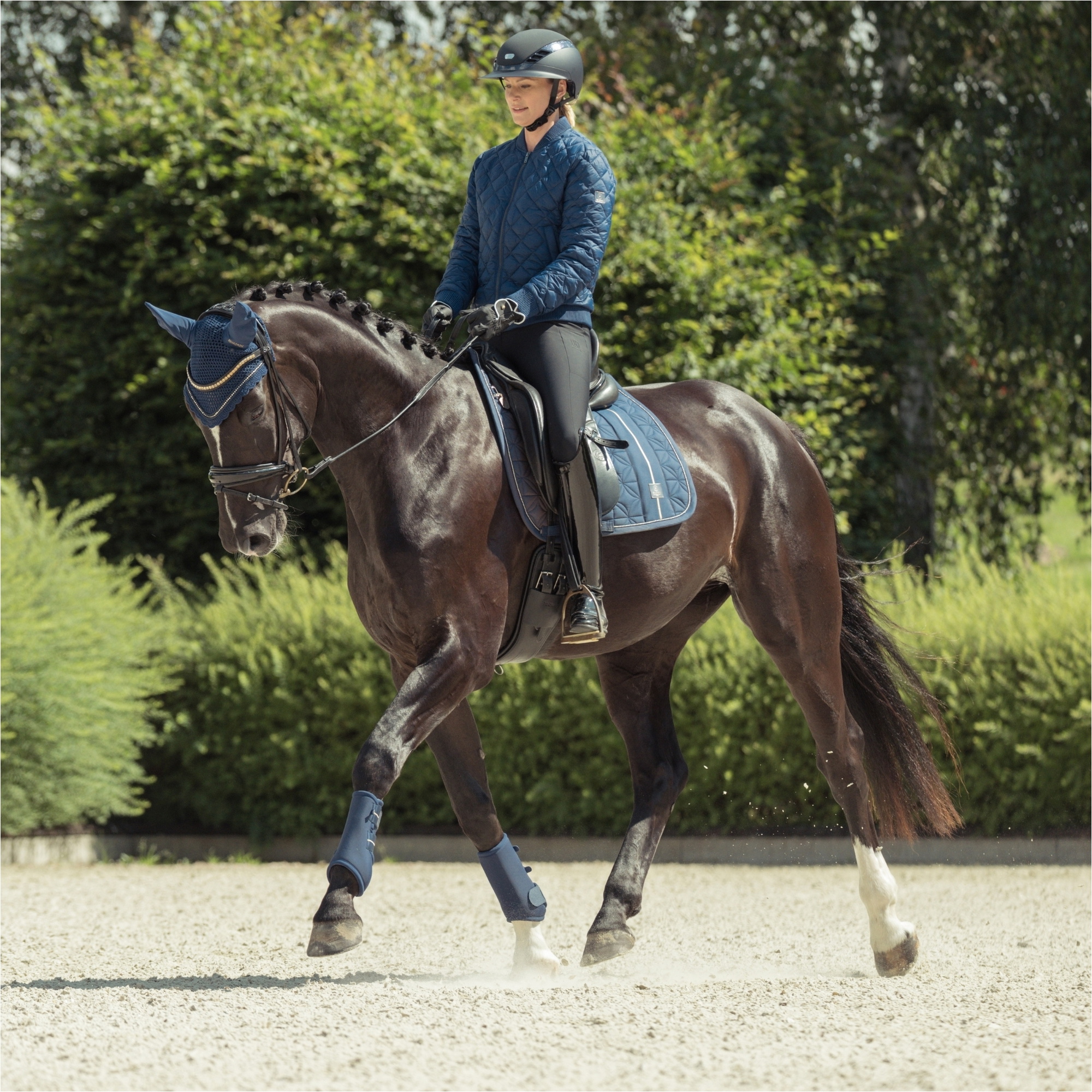 Eskadron Big Square Glam Saddle Cloth 212057 424 360 - True Blue